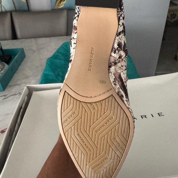 Alex Marie Brown Snakeskin Boots - Picture 7 of 9